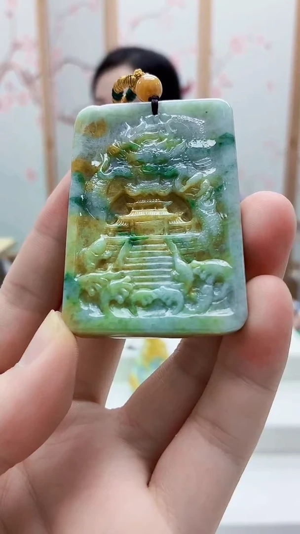 未镶嵌定制翡翠4852bb-毛货挂件46