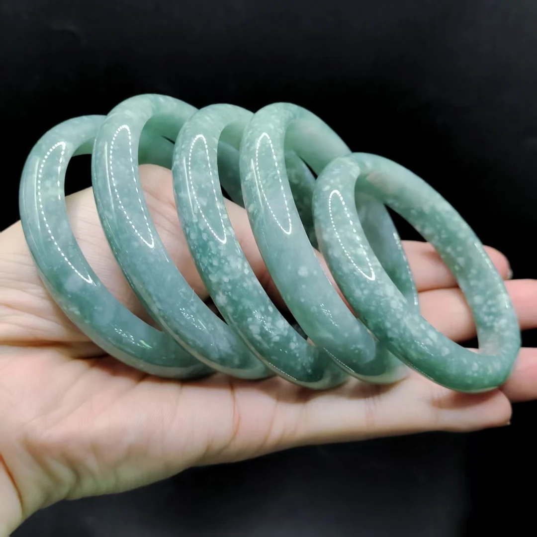 【老三珠宝】翡翠宽条手镯GS【多样性发其一】圈口52-68mm