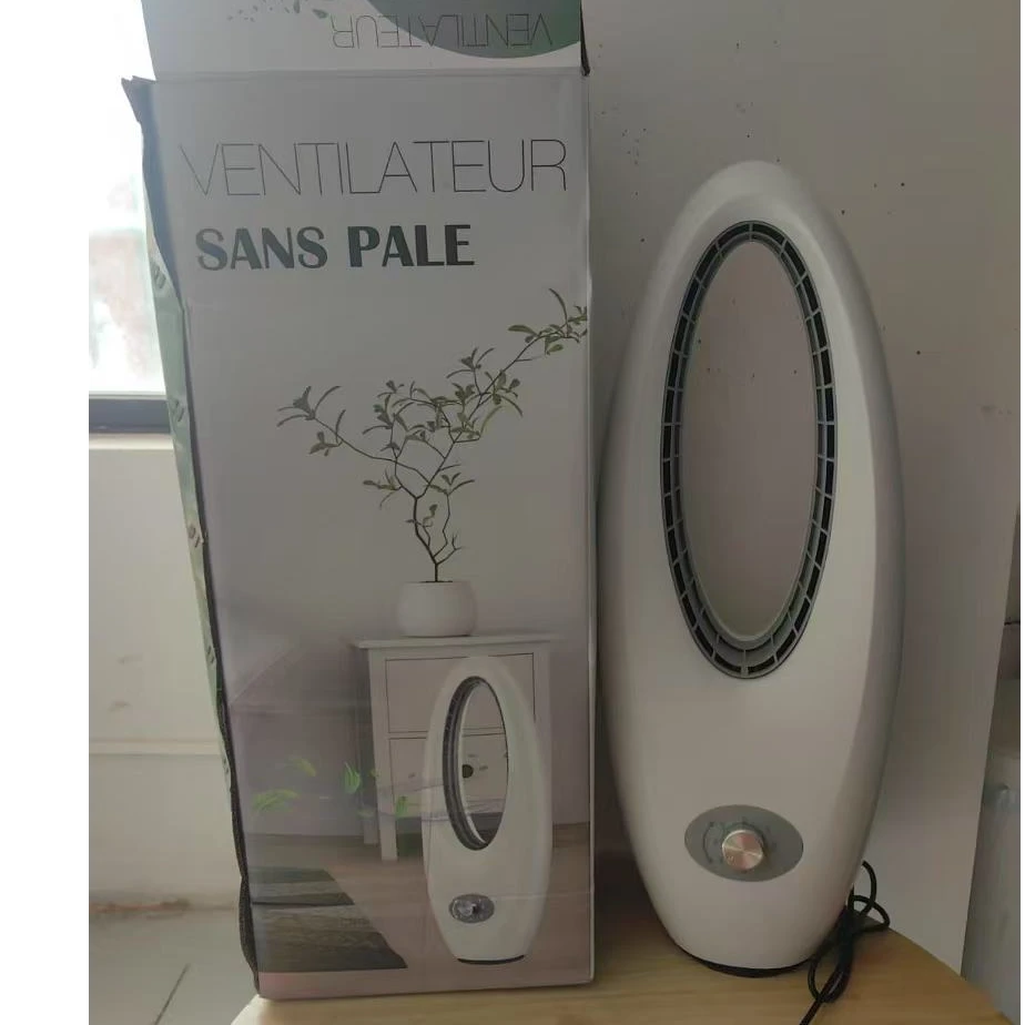 无叶风扇落地扇家用办公室风扇 颜色随机