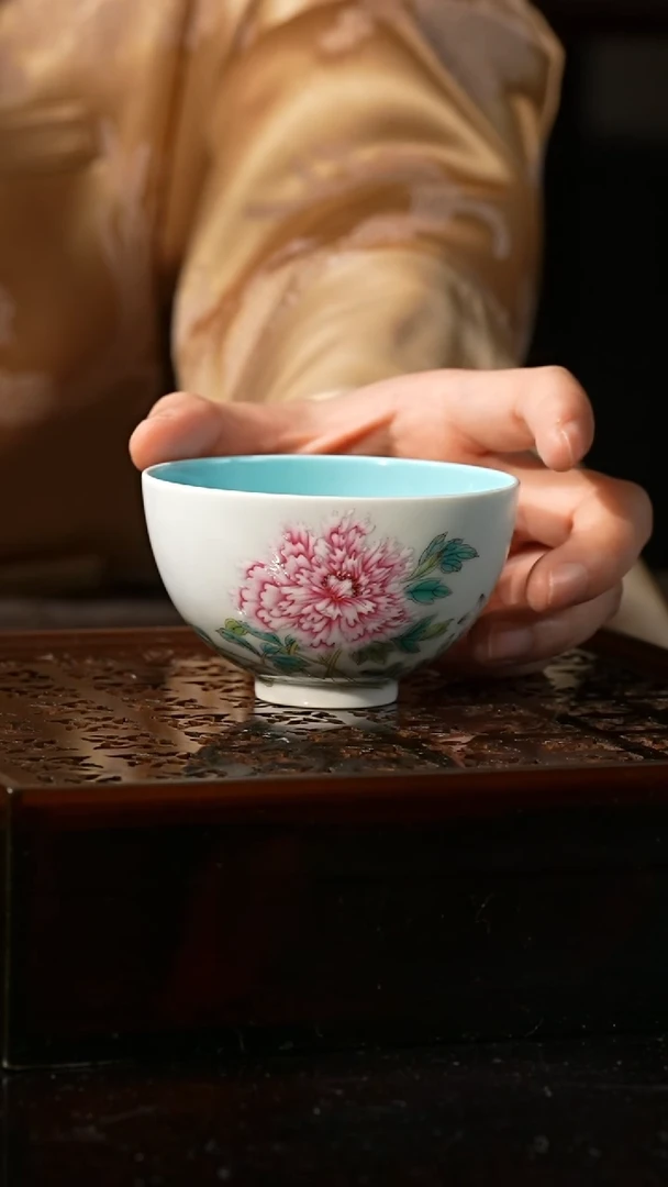 【闪购商品】杯溢珍堂丨牡丹花杯景德镇瓷器