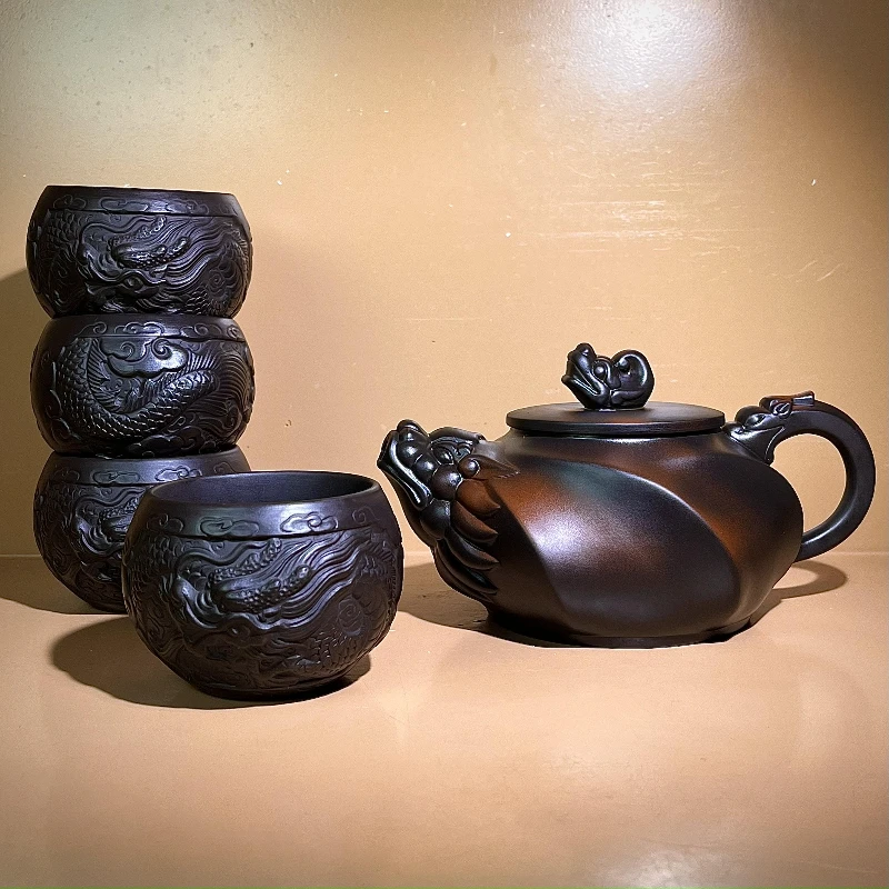 紫陶龙头老大凤鸣壶S