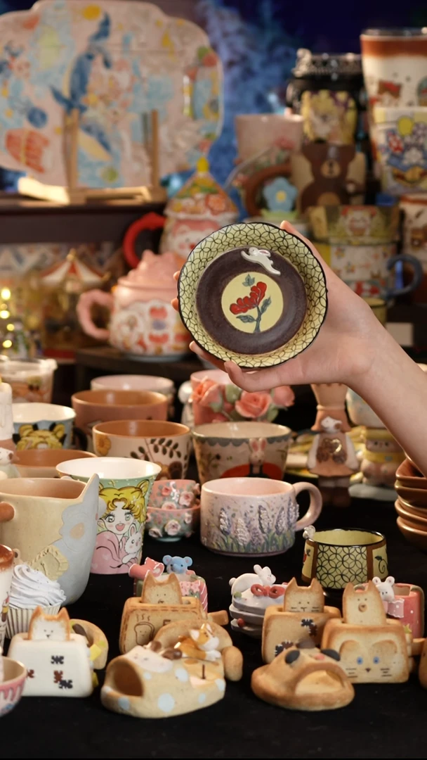 其他陶景德镇釉下彩手绘设计师款陶瓷