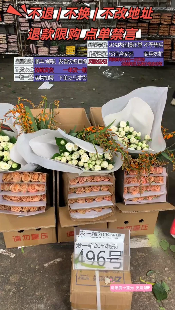 496号♥含20%耗损发一箱