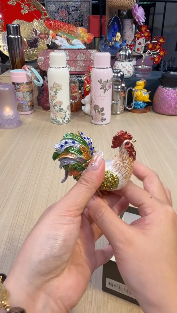 111七宝中号绿色锦鸡