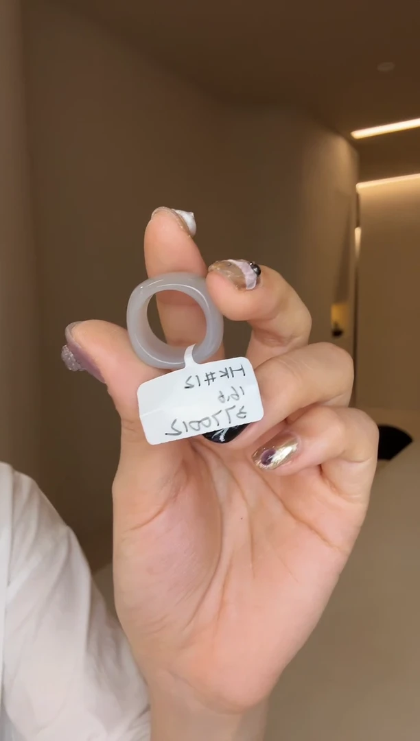 【闪购商品】和田玉戒指未镶嵌12码烟紫