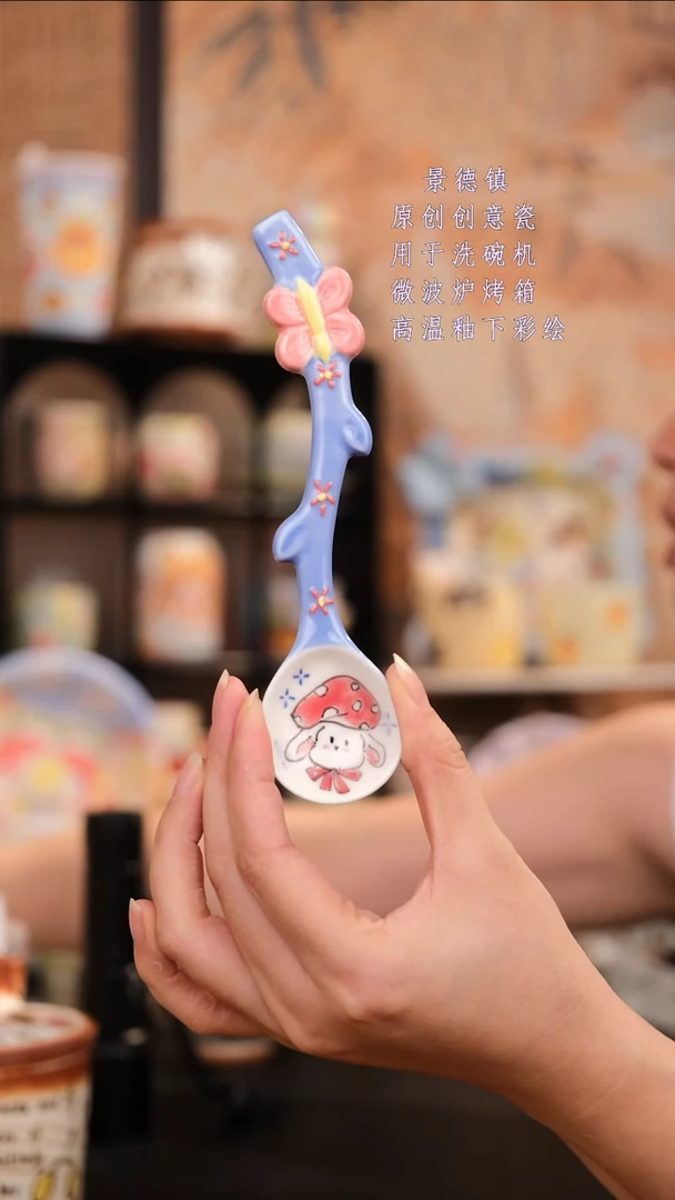 摆件景德镇手工手绘设计款
