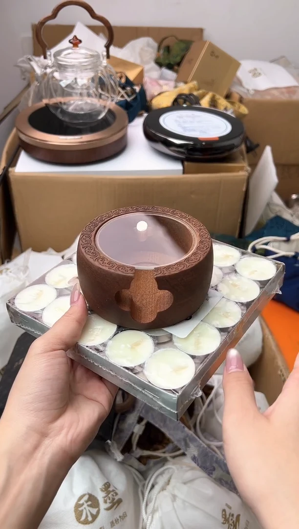 禾墨温茶器送50个茶蜡