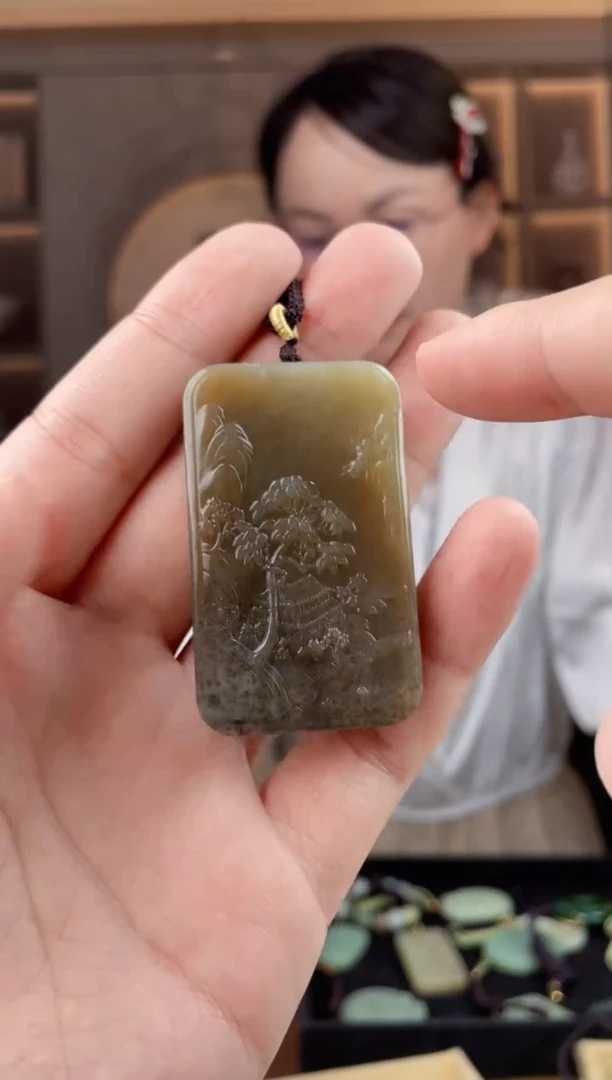 颈饰未镶嵌和田玉拍一发一，多样性发货