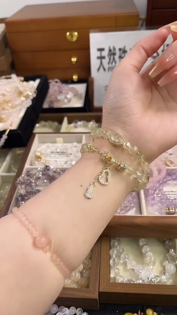 未镶嵌手串水晶