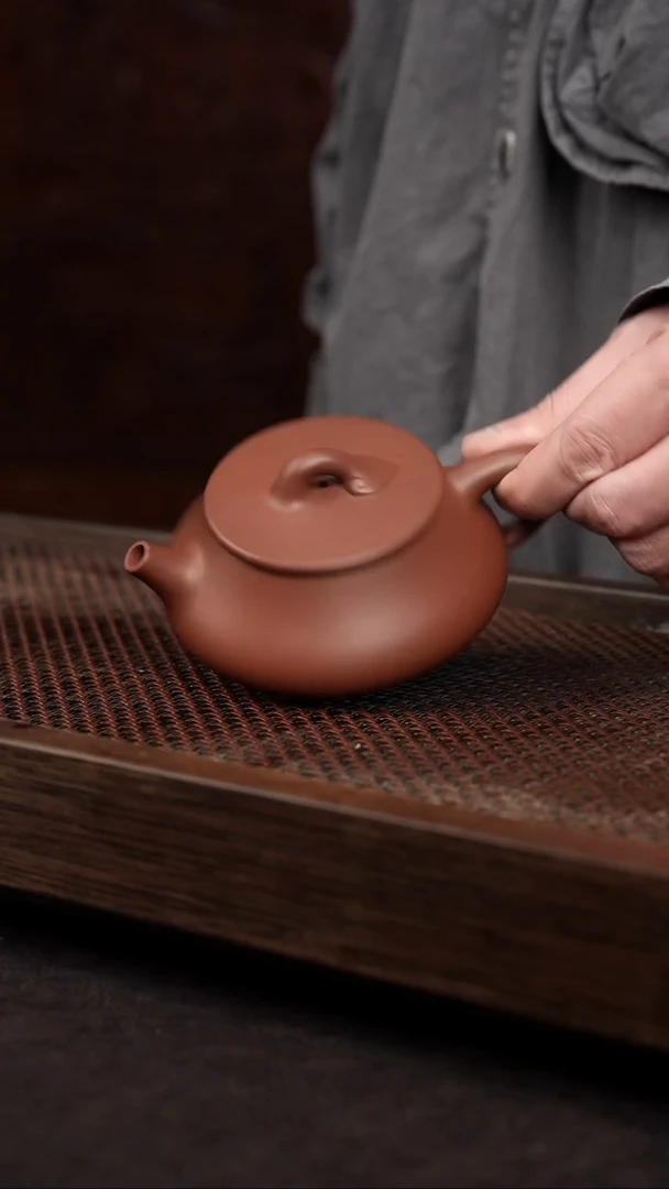 【闪购商品】紫砂茶壶清水泥如意石瓢