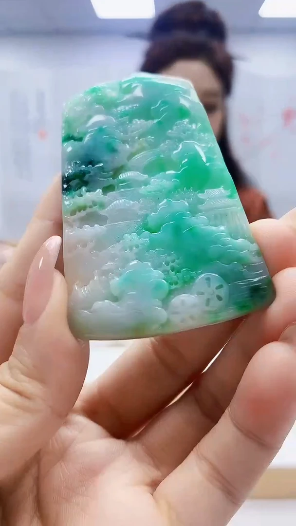 未镶嵌定制翡翠4829ty-毛货挂件49