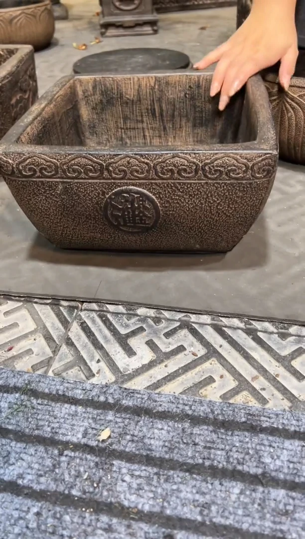 陶土【火山泥】祥云大斗盆