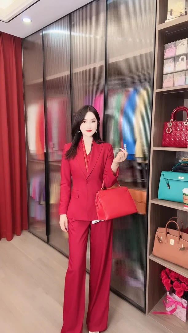 猪剖层皮革主播同款包包