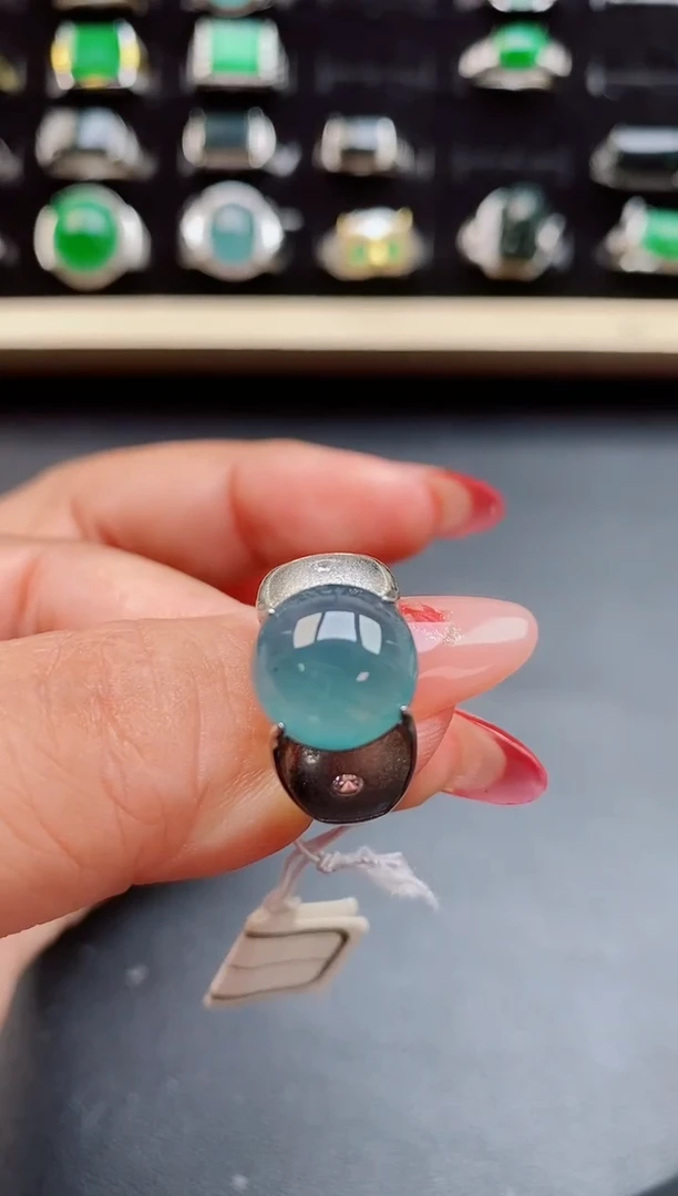 【闪购商品】翡翠戒指银S925镶嵌5080505