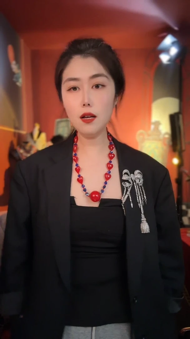 合金琉璃合金无孤品不折腾系列蓝红色琉璃项链不退