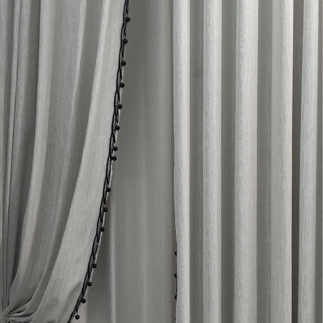 春季新品雪尼尔双面提花布纱一体（树皮纹）