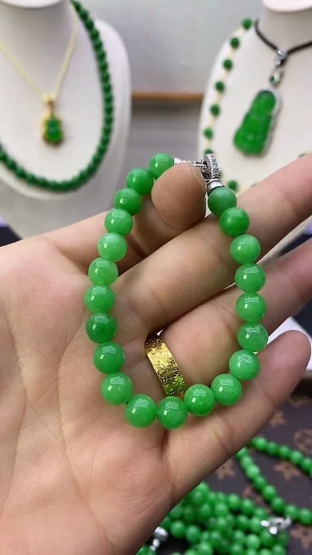 银S925镶嵌手链翡翠S01