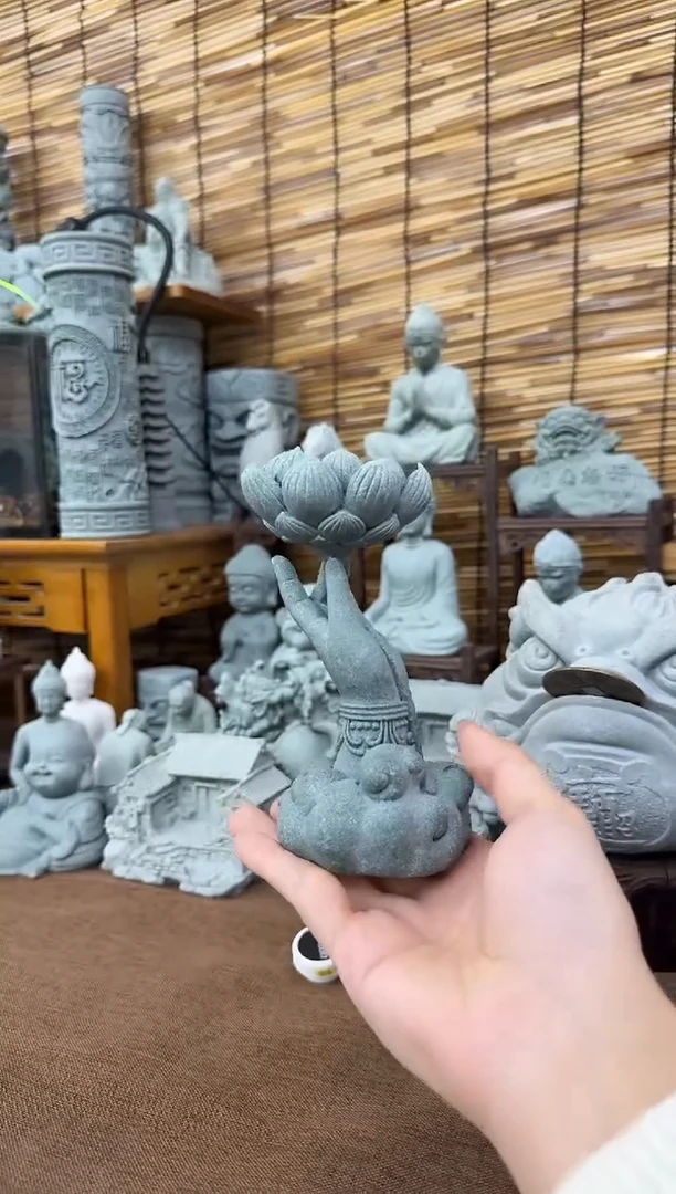 石材青砂石佛手莲花