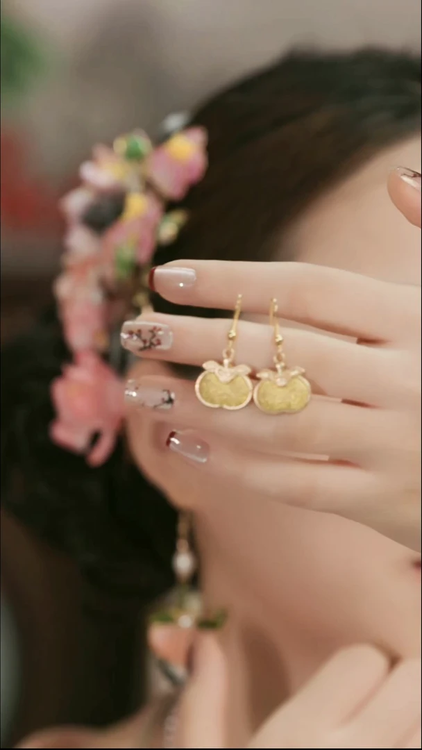 刺绣湘传礼缂丝高货耳钉