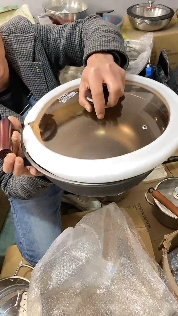 水晶玻璃1双耳炖锅32有盖