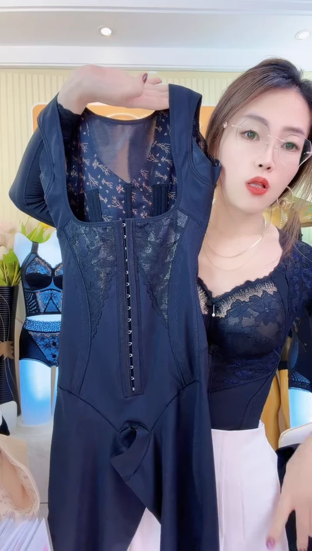 三醋酯纤维肩带长裤 黑色 XL