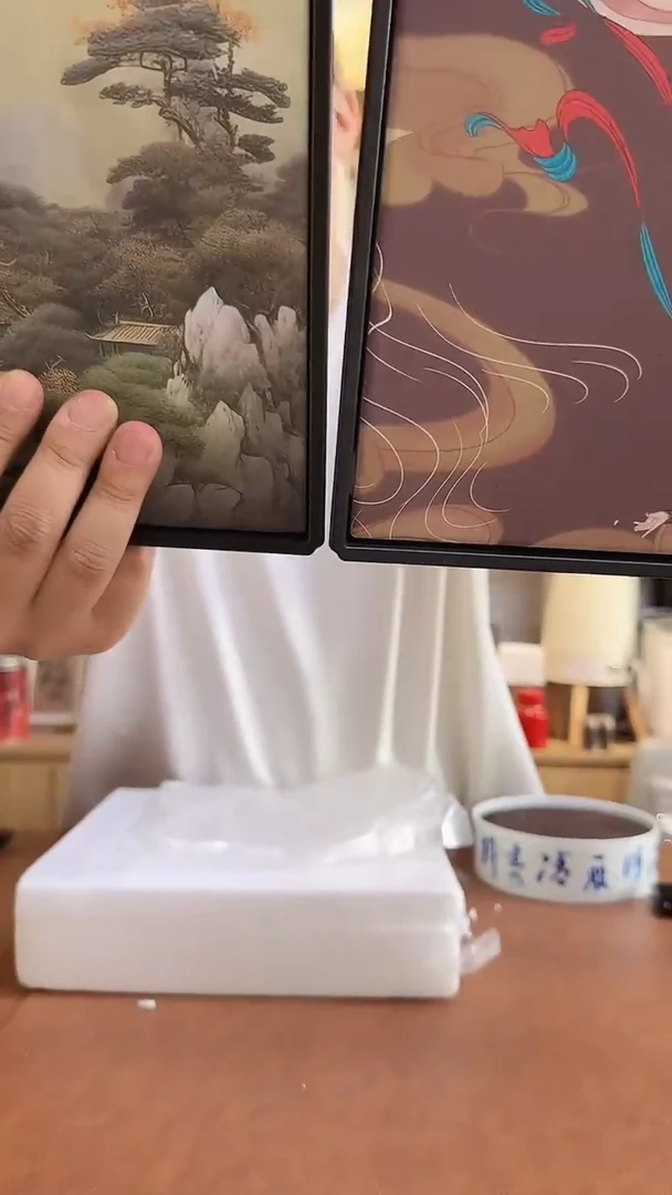 山水茶盘+飞天茶盘