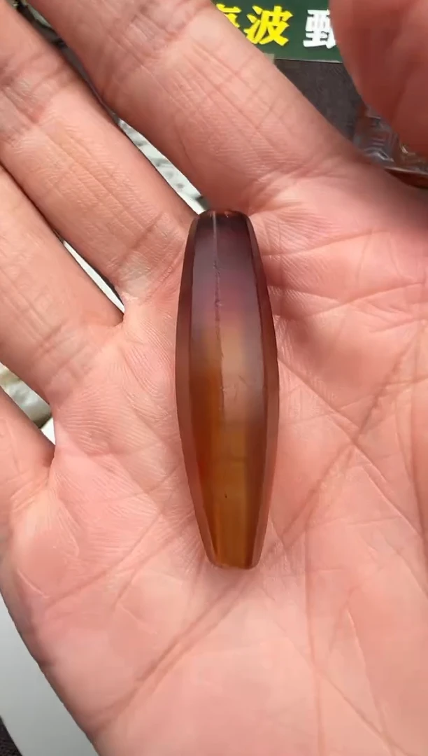 未镶嵌管珠玛瑙/玉髓钱*缠丝玛瑙管珠