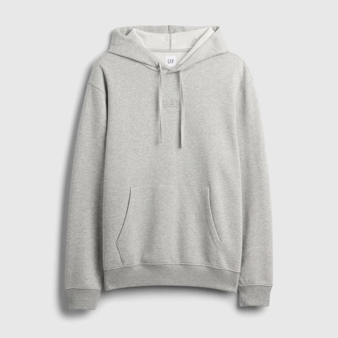 Gap男女装2025秋季新款Logo刺绣抓绒宽松连帽衫卫衣美版795625
