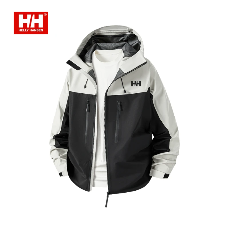 海丽/HH 新款防水防风连帽热封硬壳冲锋衣户外夹克外套