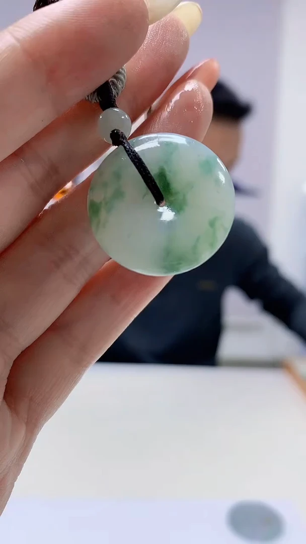 【闪购商品】定制翡翠未镶嵌3916DD-毛货挂件46