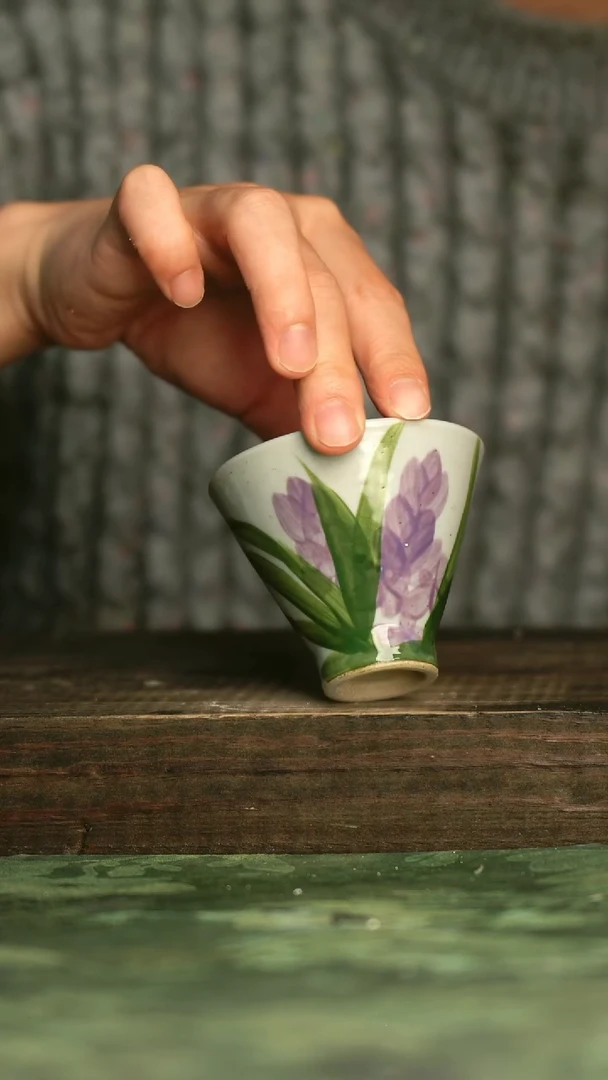 瓷器青诗集手工手绘瓷器