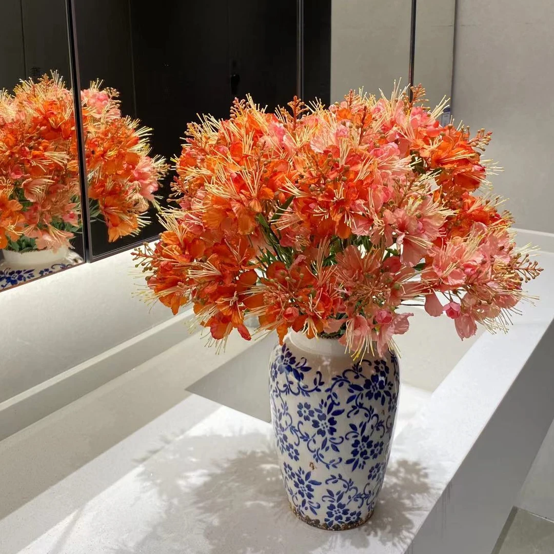 凤蝶花 餐桌花 简约风 小众高级花材 仿真花