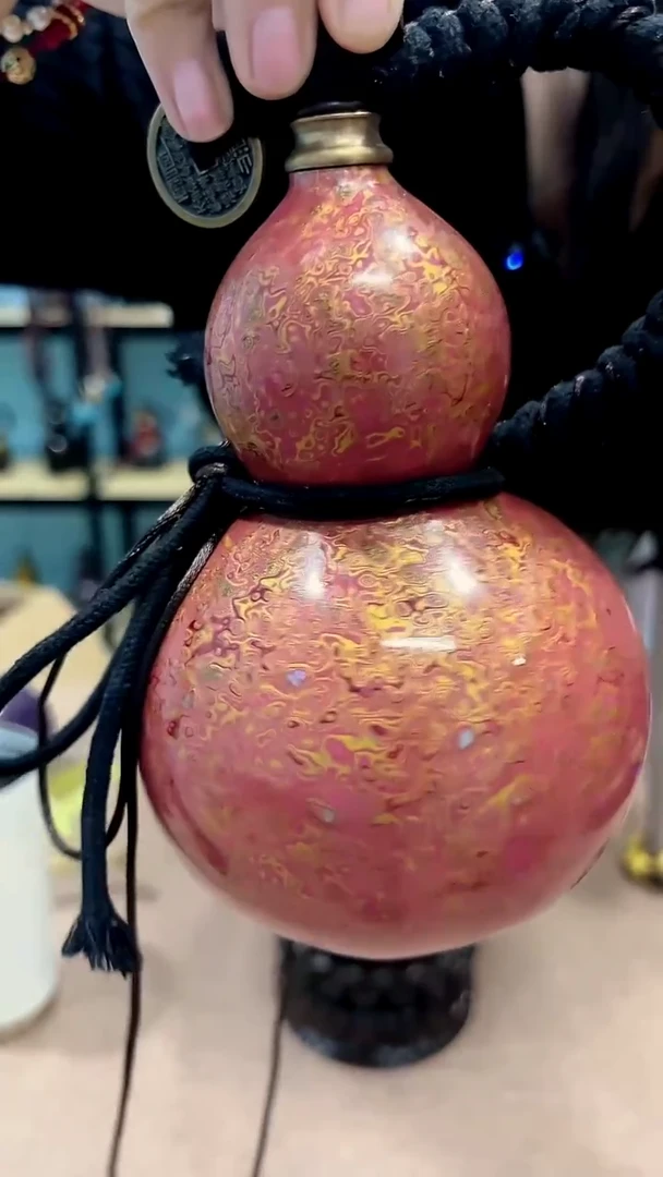 大漆工艺品粉色螺钿镶嵌