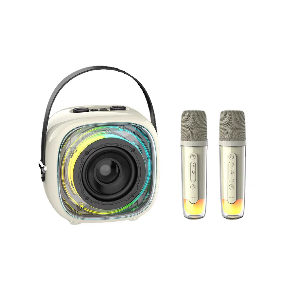 无线K歌蓝牙小音箱K29唤醒氛围灯一键消原音魔音转换多功能小音箱