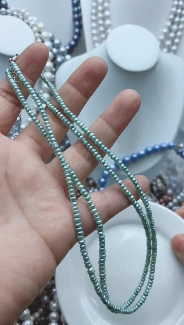 【闪购商品】淡水珍珠颈饰钛钢1