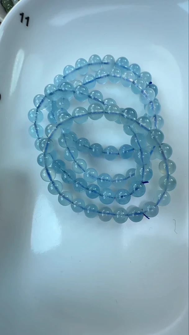 未镶嵌手链海蓝宝石A4多样性发其一