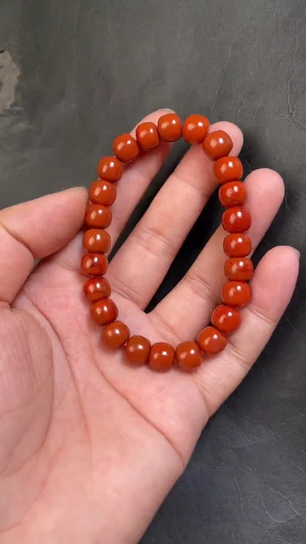 南红玛瑙56未镶嵌手串