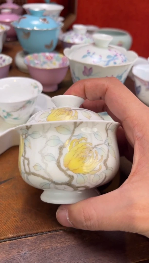 景德镇纯手绘陶瓷茶具