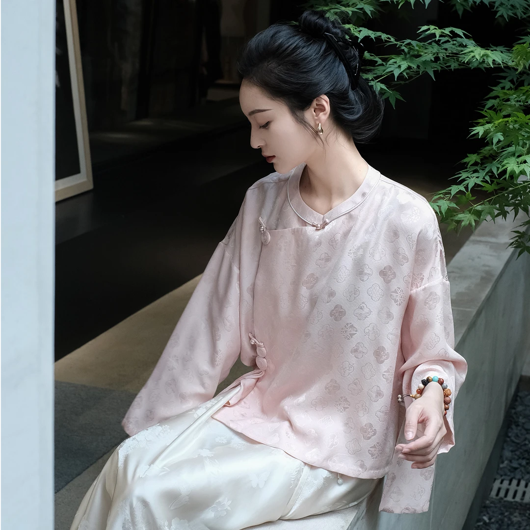 母亲节福利 | 重缎正绢花窗纹上衣（不支持七天无理由）