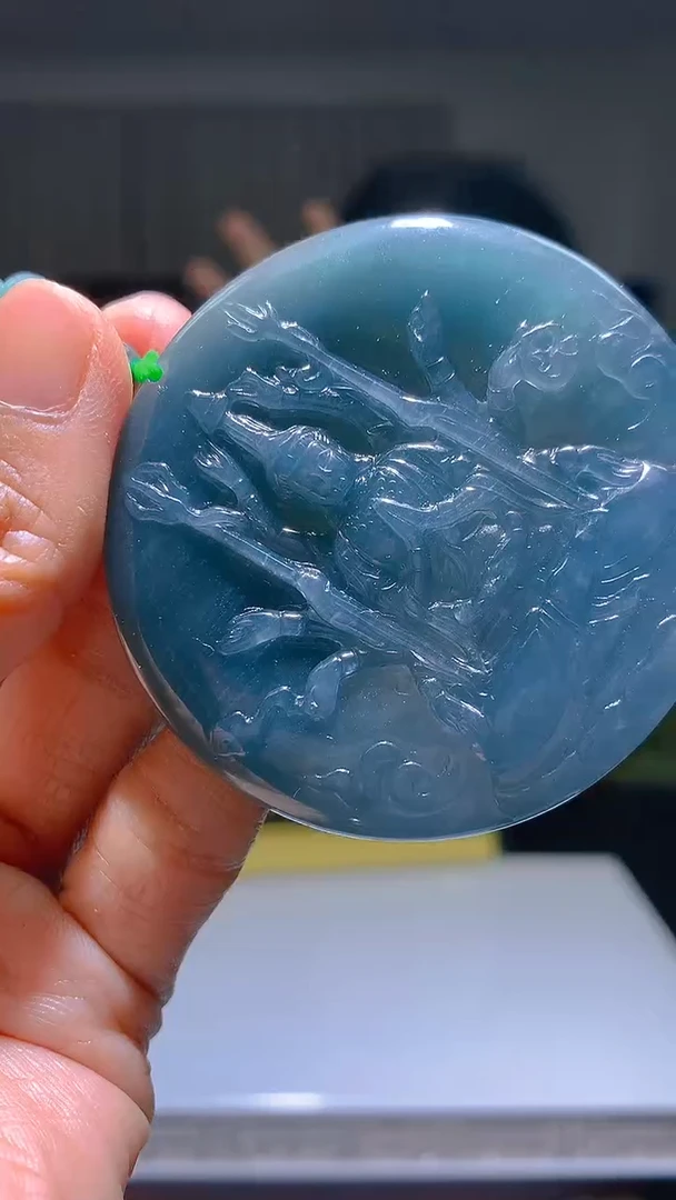 定制翡翠未镶嵌毛货闪购链接GS021-80145带珠链