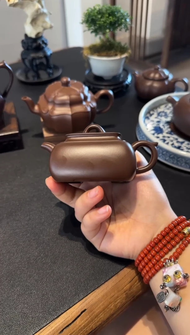 茶壶紫砂谢*哥长四方 紫砂壶