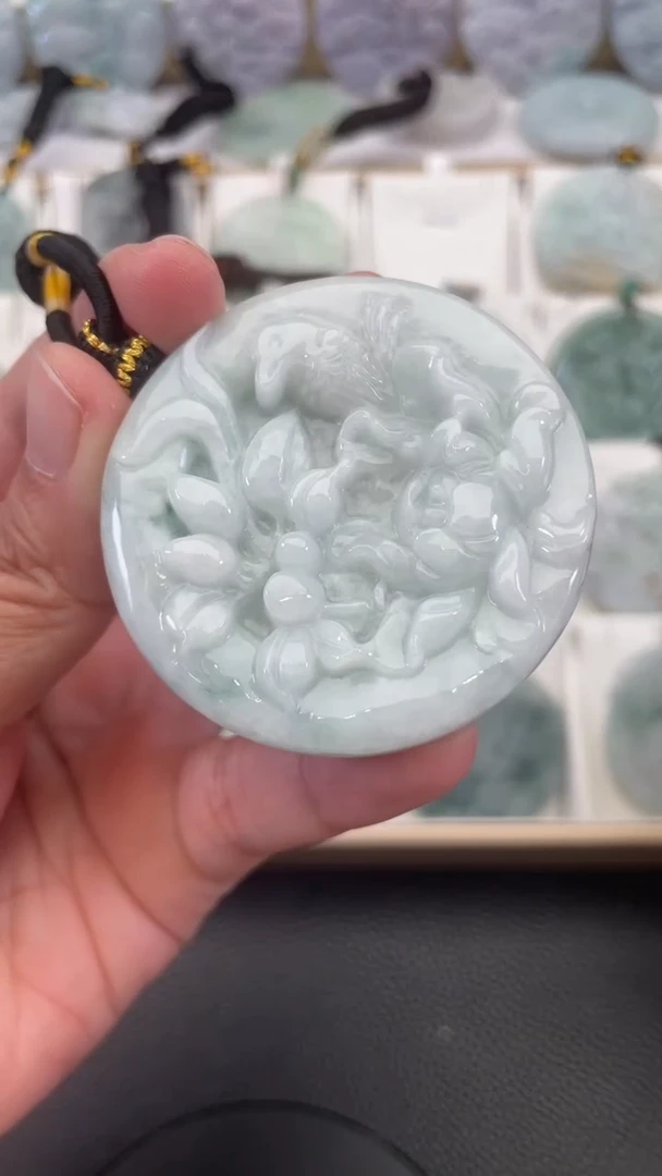 颈饰未镶嵌翡翠天然缅甸翡翠A货160