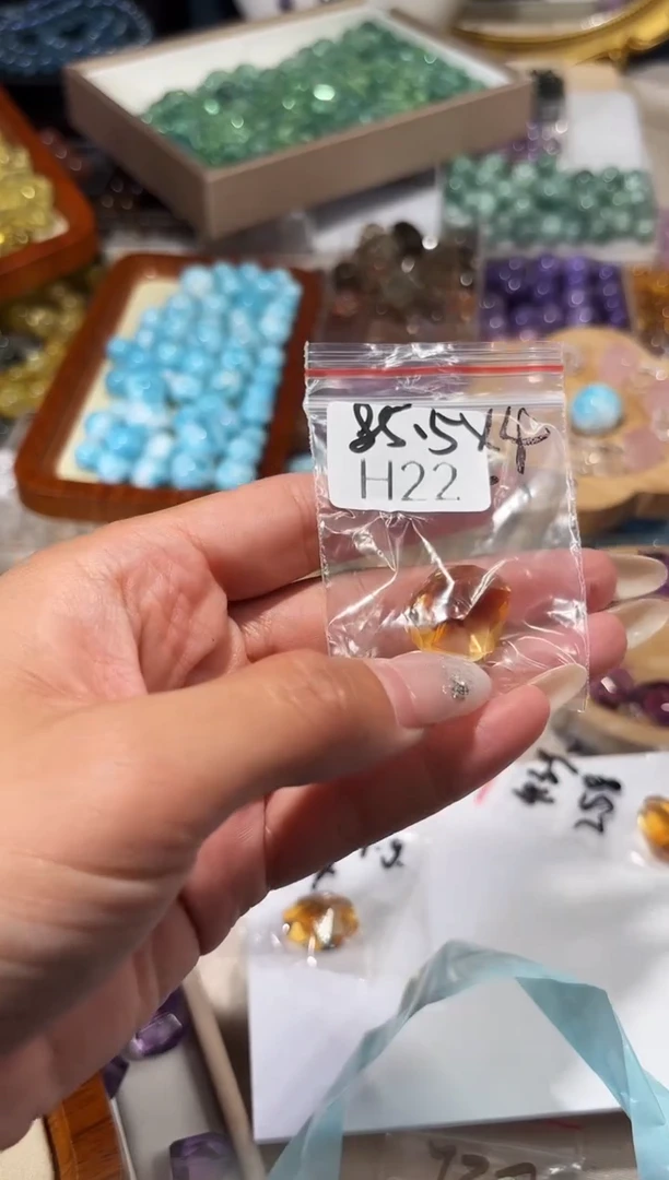 水晶手串未镶嵌H22爆力黄随行拍4