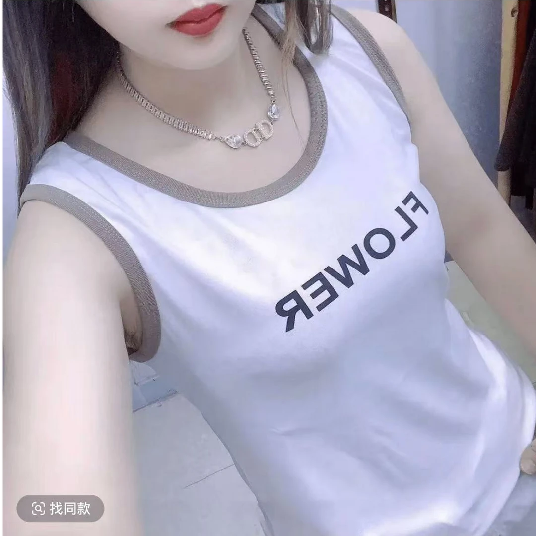 洋气背心修身吊带打底外穿高档无袖拼接上衣打底衫女