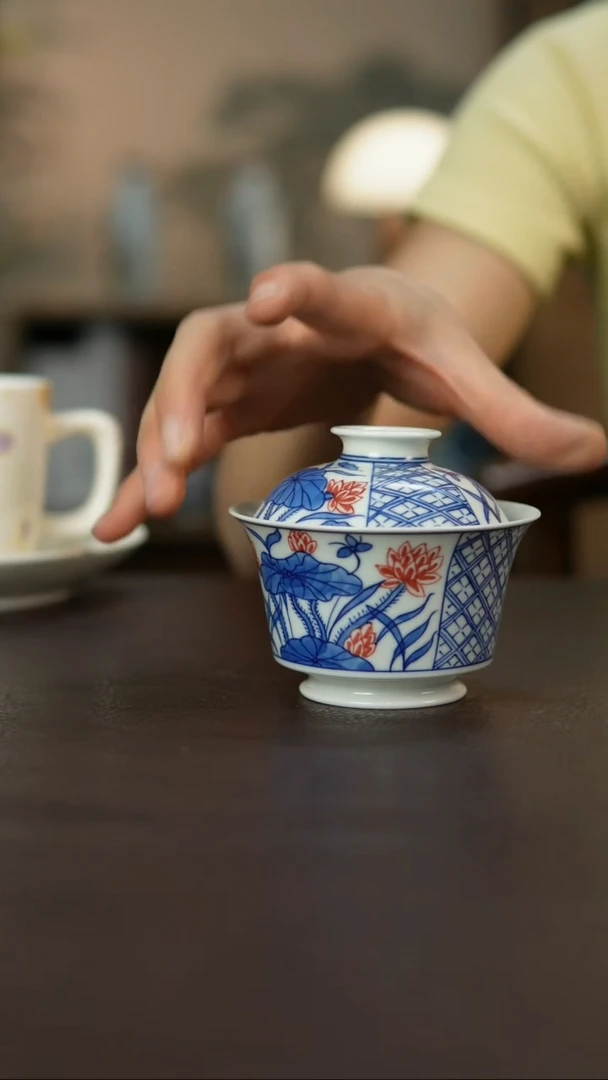 景德镇陶瓷杯碗柴烧多人10126