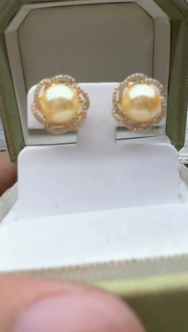 【闪购商品】海水珍珠耳饰银S925镶嵌清货