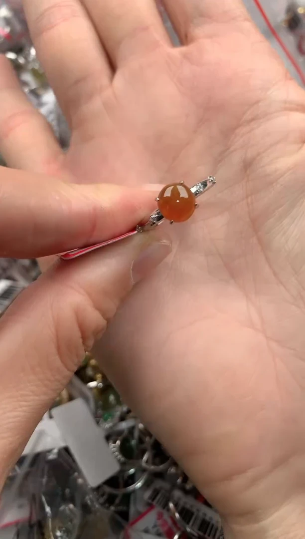 银S925镶嵌戒指翡翠我****了444----1