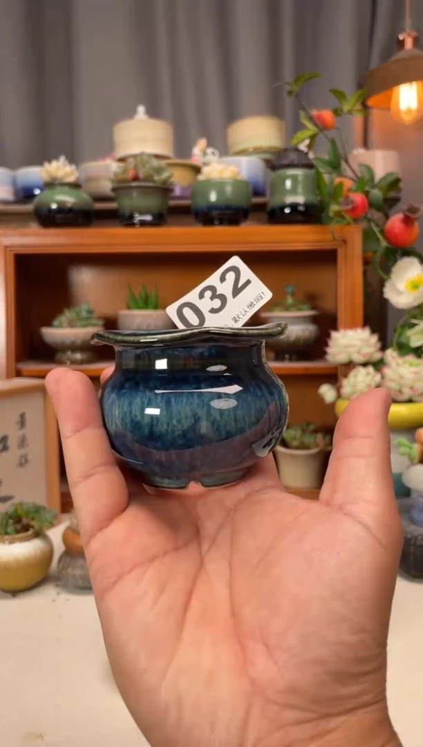 瓷片032知木小芳花盆