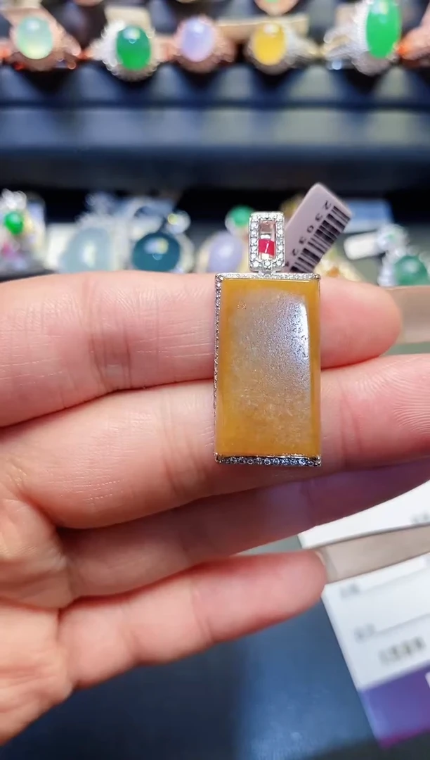 银S925镶嵌戒指翡翠天然