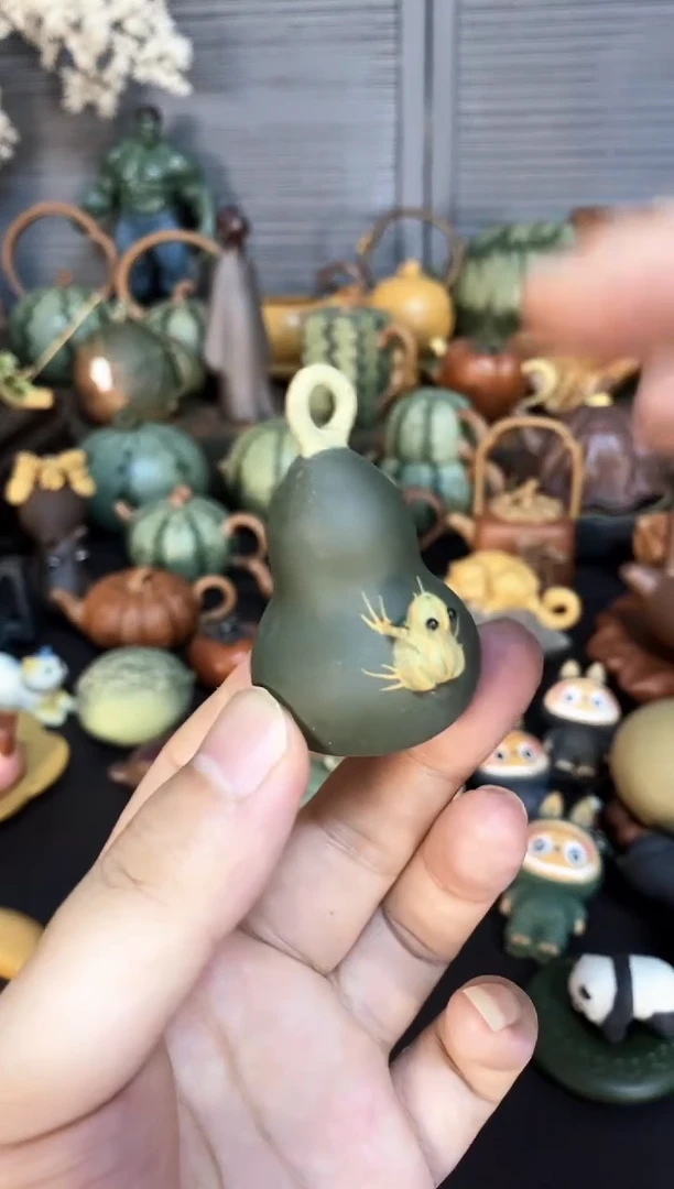 茶壶紫砂紫砂商品喷水福禄蛙